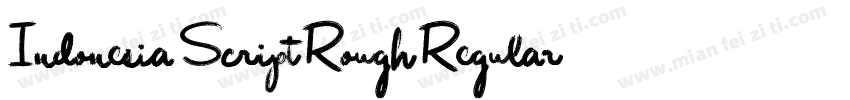 Indonesia Script Rough Regular字体转换